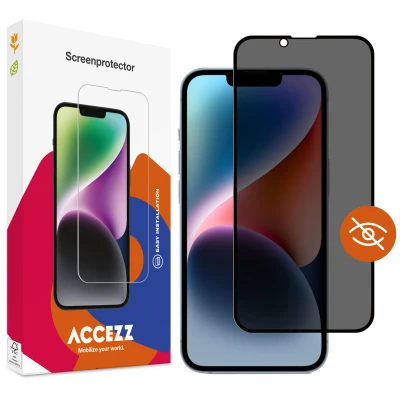 Afbeelding van Screenprotector Apple iPhone 14: Accezz Gehard glas Privacy