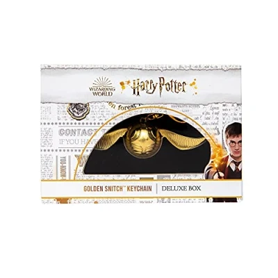 Afbeelding van Bizak Harry Potter sleutelhanger Snitch Gold 12cm Neem het overal Deluxe Edition geschikt voor elke verzamelaar Wordt geleverd met fluwelen doos en magneetsluiting (64118450)