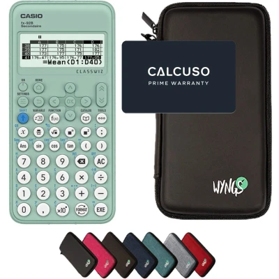 Afbeelding van CALCUSO Basispakket zwart met Rekenmachine Casio FX 92B Secondaire