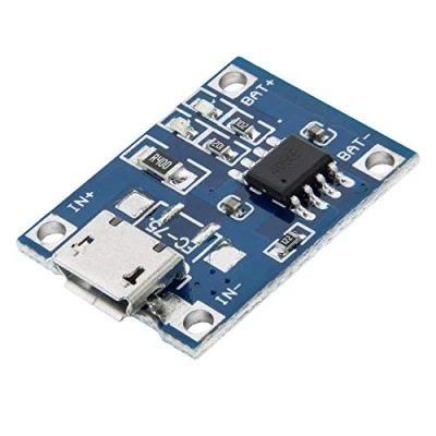 Afbeelding van AZDelivery TP4056 Micro USB 5V 1A laadregelaar Lithium Li Ionenbatterijlader module Inclusief E Book!