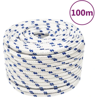 Afbeelding van vidaXL Boot touw 12 mm 100 m polypropyleen wit