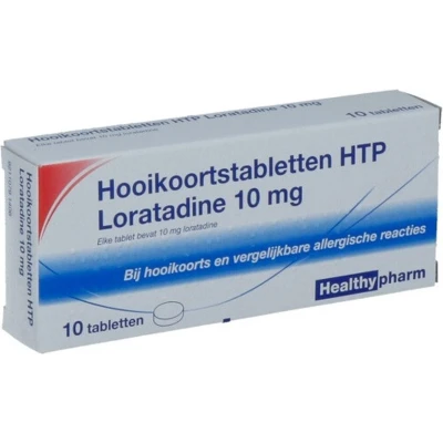 Afbeelding van Healthypharm Loratadine Hooikoorts tablet, 10 tabletten