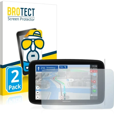 Afbeelding van BROTECT (2 Stuks) Antireflecterende Beschermfolie voor TomTom GO Discover 6&quot; Anti Glare Screen Protector, Mat, Ontspiegelend