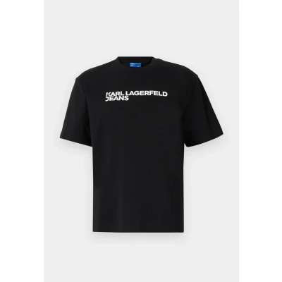 Afbeelding van Karl Lagerfeld Jeans Essential TEE Tshirt print, Dames, Maat: Medium, Black