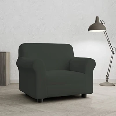 Afbeelding van Italian Bed Linen Bankovertrek &quot;Più Bello&quot;, donkergrijs, 1 plaats