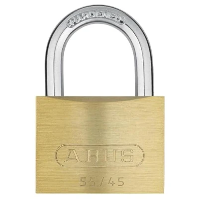 Afbeelding van Abus 02857 55/45 hangslot, messing, 45 mm, 0001580, goud,