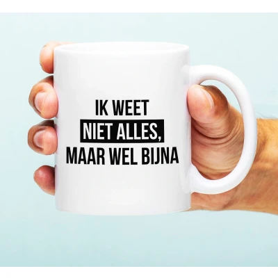 Afbeelding van Mok Ik Weet Niet Alles van Ditverzinjeniet