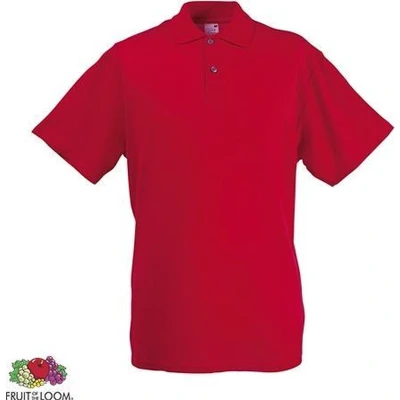 Afbeelding van Fruit of the Loom poloshirt heren Red 3XL