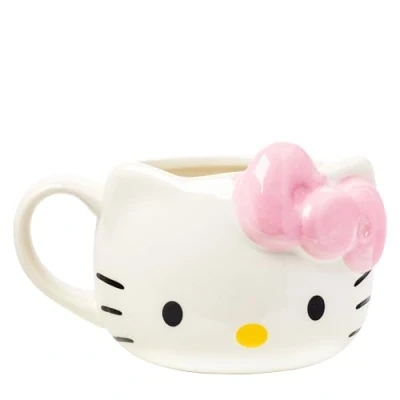Afbeelding van Hello Kitty roze boog 20oz 3D gebeeldhouwde keramische mok