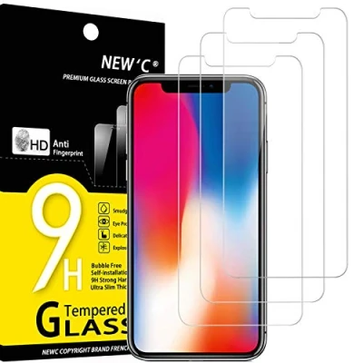 Afbeelding van NEW&#039;C 3 Stuks, Screen Protector voor iPhone X, XS, 11 Pro, Gehard Glass Schermbeschermer Film 0.33 mm ultra transparant, resistent