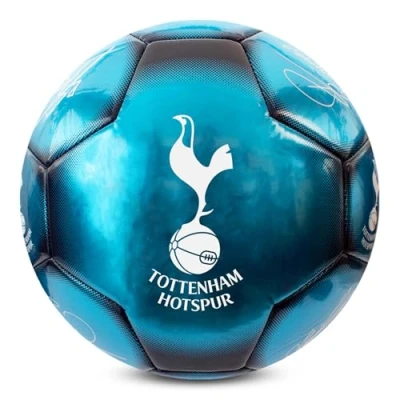 Afbeelding van Hy Pro Officieel gelicenseerde Tottenham F.C. Classic Signature Football Metallic, maat 5, sporen, training, wedstrijd, koopwaar, verzamelobject voor kinderen en volwassenen, blauw
