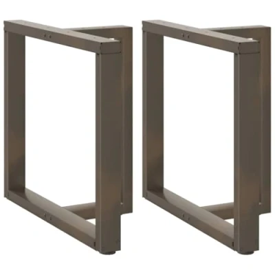 Afbeelding van vidaXL Eettafelpoten 2 st T vormig 80x35x(72 73) cm staal naturel