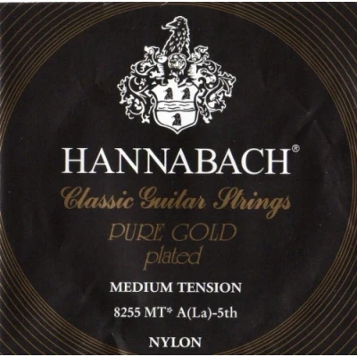 Afbeelding van Hannabach Klassieke gitaarsnaren 825 Medium Tension Speciaal verguld A5w