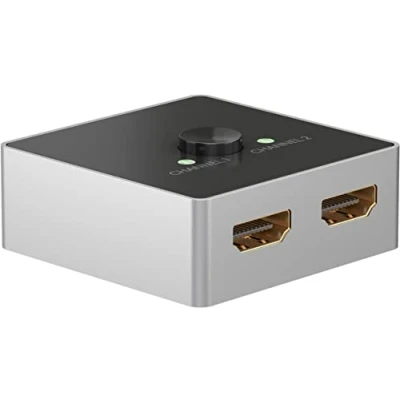 Afbeelding van HDMI switch Goobay 2 poorts (4K@60Hz, HDCP, Bi directioneel)