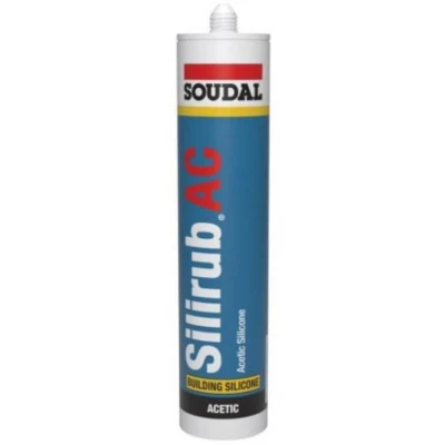 Afbeelding van Soudal Silirub AC Siliconen voegkit 310 ml Wit 101446