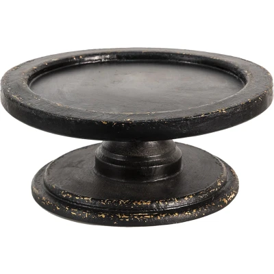 Afbeelding van Clayre &amp; Eef Etagère Ø 27x12 cm Bruin Hout Rond Taartplateau
