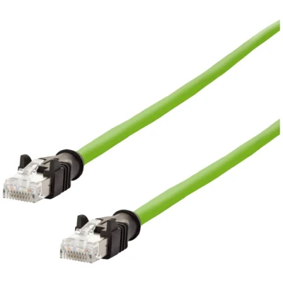 Afbeelding van Metz Connect 142M2X55050 RJ45 Netwerkkabel, patchkabel CAT 6A S/FTP 5.00 m Groen PUR mantel, Zuurbestendig, Ozonbestendig, UV bestendig, Geschikt voor