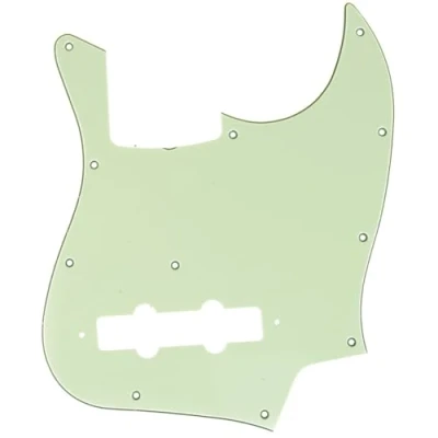 Afbeelding van Musiclily Pro 11 Schroefgaten J stijl Bas Slagplaat voor Fender Japan 4 snarige Jazz Bass, 3 laags Mintgroen