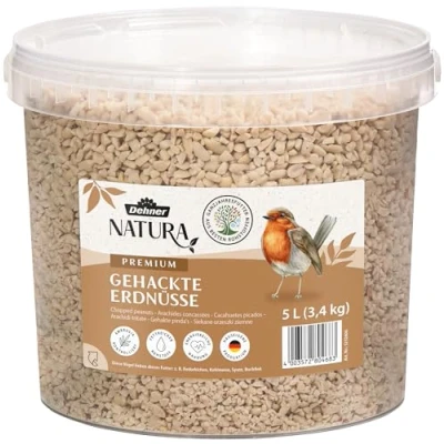 Afbeelding van Dehner Natura wildvogelvoer, gehakt pindakpitten, 5 l (3.4 kg)