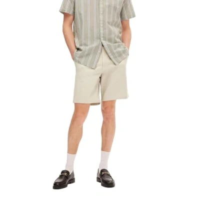 Afbeelding van Selected Homme Slhregular BILL FLEX Shorts, Heren, Maat: Small, Moonstruck