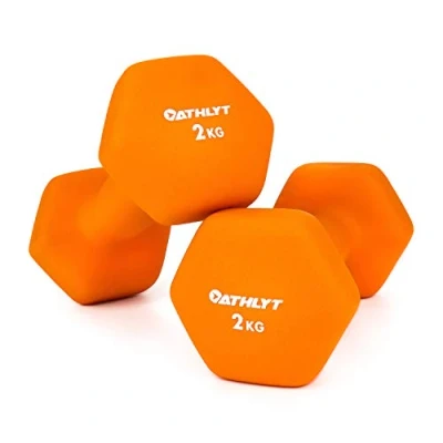 Afbeelding van Athlyt Neopreen haltergewichten, 2 x kg, oranje