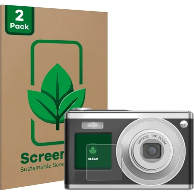Afbeelding van ScreenLeaf Screenprotector voor Rollei Compactline 10X (Display voor) Duurzame schermbescherming Folie Beschermfolie transparant (2 Stuks)