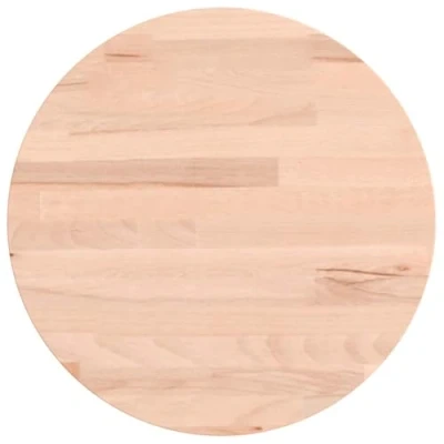 Afbeelding van Tafelblad rond Ø30x1,5 cm massief beukenhout
