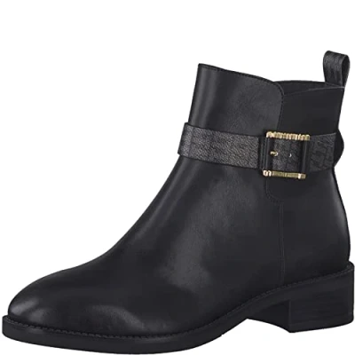 Afbeelding van Tamaris Dames klassieke enkellaarzen, vrouwen Touch it voetbed, zwart, 37 EU