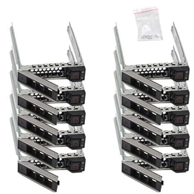 Afbeelding van Heretom 10 PACK 2.5 &quot;DXD9H Harde Schijf Caddy Voor Dell 14e Gen PowerEdge R340 R440 R640 R740 R740xd R840 R940 R6525 R7425 XC Serie SSD SAS SATA NVMe Lade