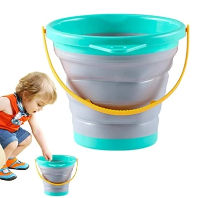 Afbeelding van opvouwbare Strandemmer zandemmer Zandemmers, emmer, paasemmer voor kinderen kamperen Backlight