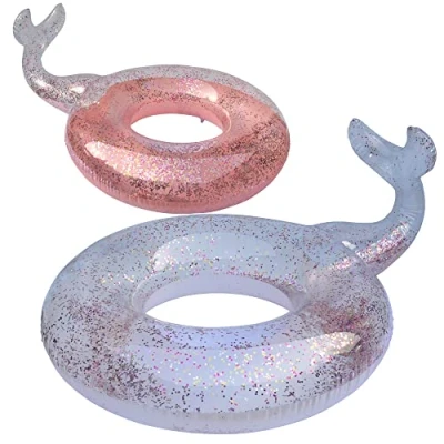 Afbeelding van BLUE SKY Zeemeermin Glitter Boei Opblaasbaar 069785 Willekeurige Kleur Plastic 115 cm Diameter Speelgoed voor Kinderen en Volwassenen Buitenspel Zwembad Vanaf 10 jaar