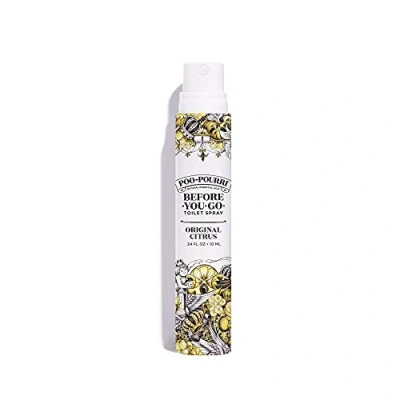 Afbeelding van Poo Pourri Before You Go toiletspray, originele citrus, reismaat 10 ml citroen, bergamot en citroengras, 0,34 Fl Oz (Pack van 1)