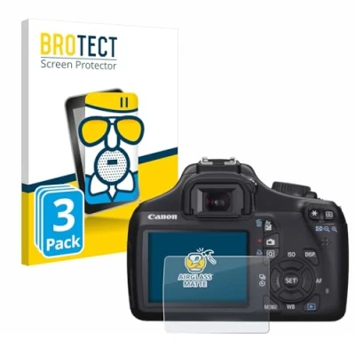 Afbeelding van BROTECT Antireflecterende Glas Screen Protector Mat voor Canon EOS 1100D (3 Stuks) Schermbeschermer [Beschermglas Folie niet Gehard Glas]