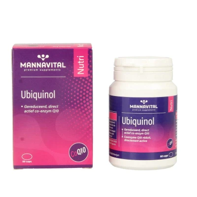 Afbeelding van Mannavital Ubiquinol co enzyme Q10 60 capsules