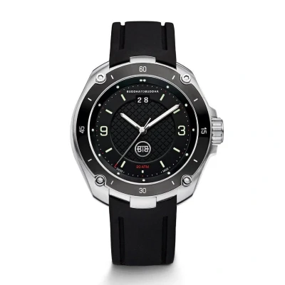 Afbeelding van Buddha to Horlogeband BTB.M.R.3H.2.2 / BTB.M.R.3H.3.2 Rubber Zwart 21mm