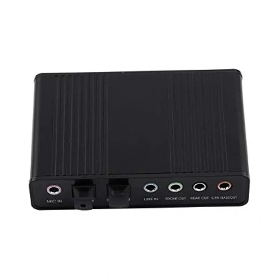Afbeelding van USB 5.1 audio geluidskaart, audioadapter 6 kanaals externe digitale optische SPDIF uitgangsadapter, plug and play, eenvoudig te gebruiken