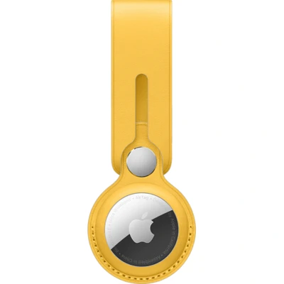 Afbeelding van Apple AirTag Leather Loop Meyer Lemon