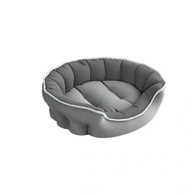 Afbeelding van Honden en katten gewatteerd Geniet Bedpet, Lichtgrijs/Donkergrijs, 59X53X18CM