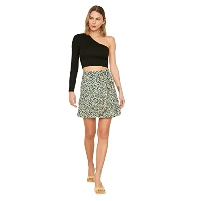Afbeelding van TRENDYOL Dames vliegwiel gebreide rok. Skirt, Donkerblauw, XS