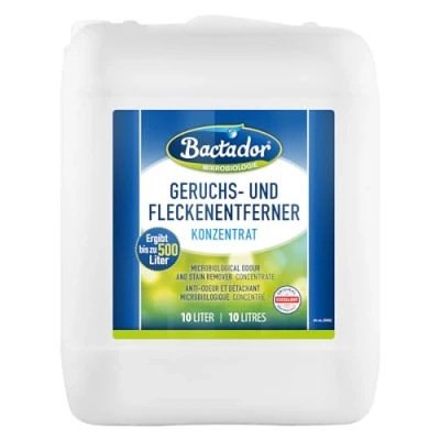 Afbeelding van Bactador Vlekken En Geurverwijderaar Concentraat 10l Microbiologische Geurneutralisator Enzymreiniger Effectief Diepgaande Reiniging In Huishouden Veehouderij