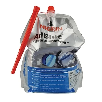 Afbeelding van NIGRIN AdBlue zeer zuivere ureumoplossing, klaar voor gebruik met vulhulp, dieselvoertuigen, SCR technologie, 5 l