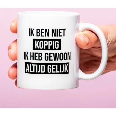 Afbeelding van Mok Ik Ben Niet Koppig van Ditverzinjeniet