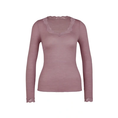 Afbeelding van CALIDA Richesse Lace Top lange mouwen / 3/4 mouw elderberry, maat 40 42, 40/42 NL