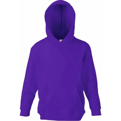 Afbeelding van Fruit Of The Loom Kinder Unisex Sweatshirt Met Capuchon / Hoodie (Paars)