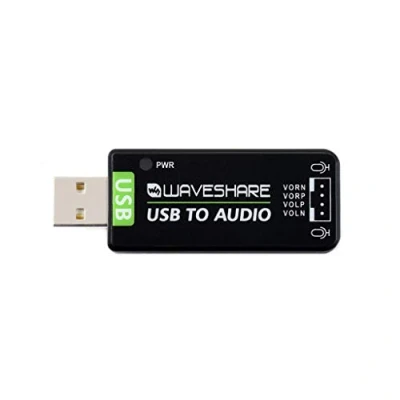 Afbeelding van Coolwell Waveshare USB geluidskaart Audio Module voor Raspberry Pi/Jetson Nano,Driver Free, Externe Converter, Opname en Afspelen Ondersteuning