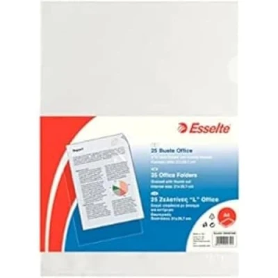 Afbeelding van Esselte Buste a L Copy Safe Office A4 PPL trasp. antiriflesso 258120 (conf.25)
