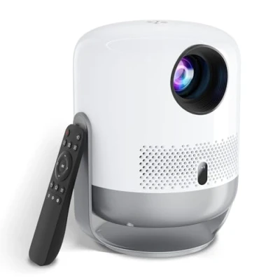 Afbeelding van VISULAPEX Projector【±360Roteren+Elektrische Focus】Ondersteunt Full HD 1080P, WiFi Bluetooth Projector 200 ANSI, Inch Scherm, Home Cinema voor iOS/Android/PS5/HDMI/Outdoor