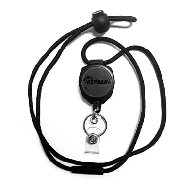 Afbeelding van KEY BAK Sidekick Intrekbare Badge Reel en Sleutelhanger Breakaway Lanyard met een Twist Free Clear ID Houder op Lanyard, Modelnummer: 0KB1 0A44