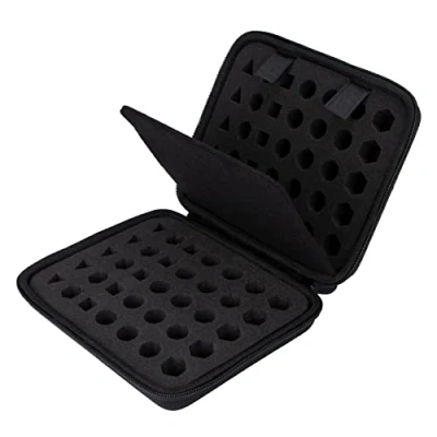 Afbeelding van Aenllosi Harde draagtas vervanging voor DND Dobbelstenen set 70/set 210 polyedrische (alleen hoes), Zwart, 70