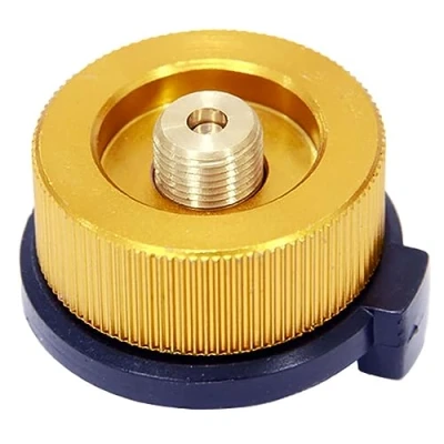 Afbeelding van Camping Kachel Connector SENRISE Gasfles Adapter Split Type Oven Converter voor Butaan Canister naar Schroef Gas Cartridge (Goud, 1 ST)